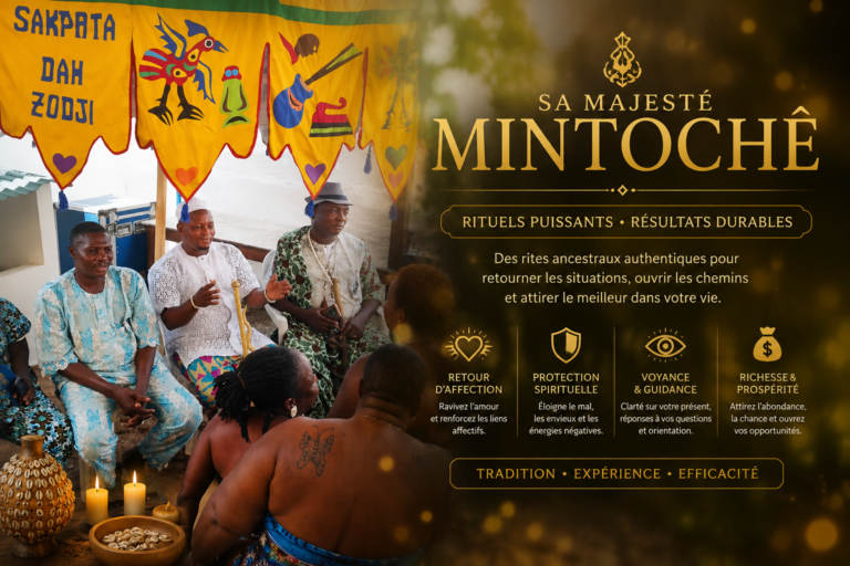 Sa majeste mintoche, marabout du benin, marabput adfricain, marabout en france, medium en france, puissant marabout