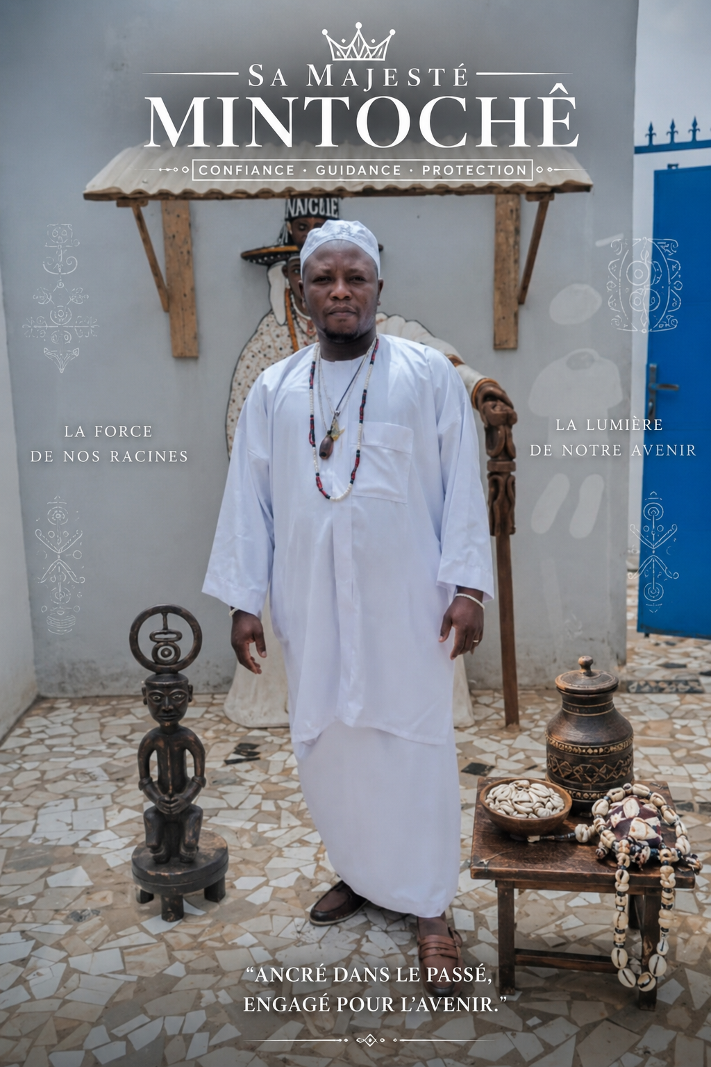 Sa Smajesté MINTOCHÊ, marabout BENIN, voyant africain reconnu en france, medium africain reconnu en Italy