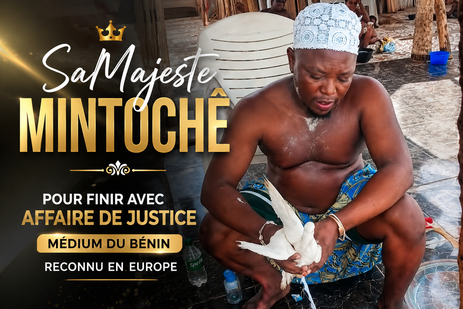 sa majesté mintoche, puissant marabout, grand maitre spirituel, affaire de justice